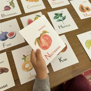 Alphabetic flash cards (4x5) cardstock paper!